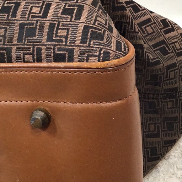 Vtg L.A.M.B. Large fabric/leather tote bag - Picture 9 of 12